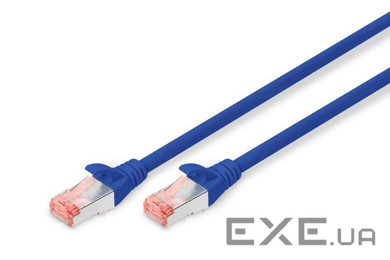 Патч-корд 5м , CAT 6 S-FTP, AWG 27/7, LSZH, blue Digitus (DK-1644-050/B)