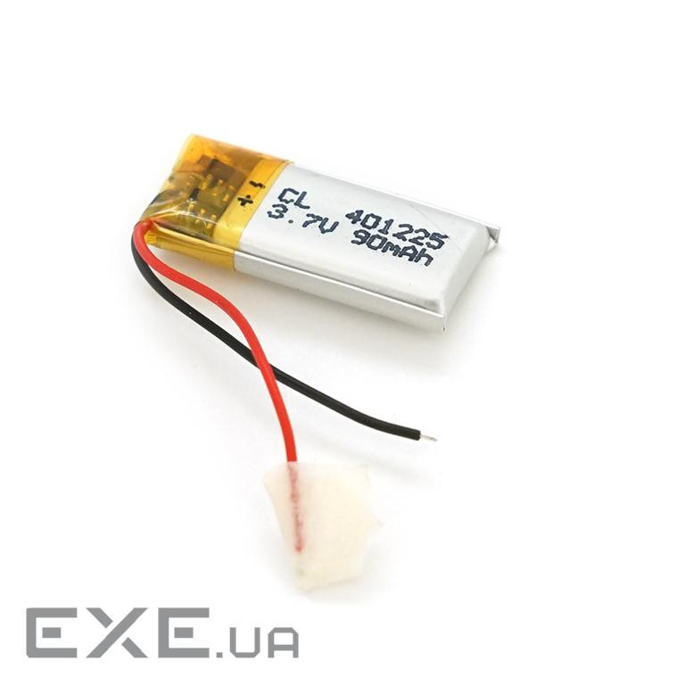Літій-полімерний акумулятор 4*12*25mm (Li-ion 3.7В 90мА&middot,год) (401225) ) (401225)