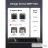 Кишеня зовнішня Ugreen CM400, Grey, M.2, Type-C 3.1 Gen1, 1xM.2 SATA (NGFF), формат 2230/224 (10903)