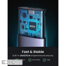 Кишеня зовнішня Ugreen CM400, Grey, M.2, Type-C 3.1 Gen1, 1xM.2 SATA (NGFF), формат 2230/224 (10903)