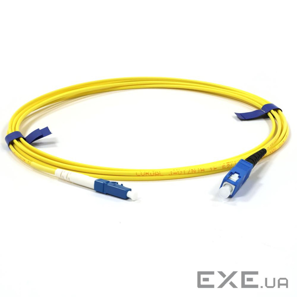 Патчкорд SC/UPC-LC/UPC SM 3м Simplex Slim (UPC-3SCLC(SM)S(ON)S)