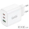 Зарядное устройство Foneng GaN10 (1хUSB, 2хUSB-C) 65W White (GaN10-EU-CH-TC-W) + кабель USB Type-C