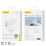 Зарядное устройство Foneng GaN10 (1хUSB, 2хUSB-C) 65W White (GaN10-EU-CH-TC-W) + кабель USB Type-C