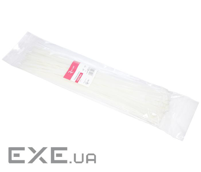 Стяжка Ritar 370мм/4.0мм, белая 100 шт (CTR-W4370 / 05300)