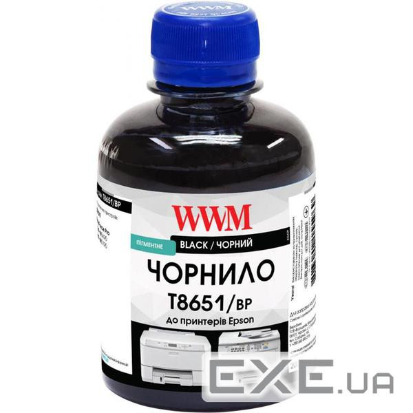 Чорнило WWM Epson WorkForce Pro WF-M5690/WF-M5190 200г Black pigm. (T8651/BP)