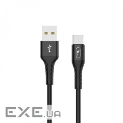 Кабель SkyDolphin S05T TPE Frost Line USB - USB Type-C (M/M), 1 м , Black (SDUSB-000551)