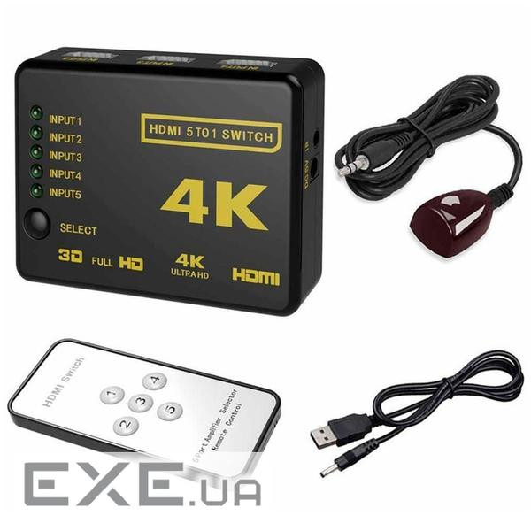 HDMI свитч 5→1 VOLTRONIC YT-S HDMI4K*2K-3D