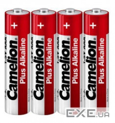 Батарейка Camelion AAA LR03 Plus Alkaline (Shrink) * 4 (C-11100403) (4260033150349)