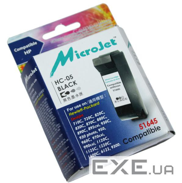 Картридж Microjet для HP №45 Black 850C/1100C/1600C (HC-05)