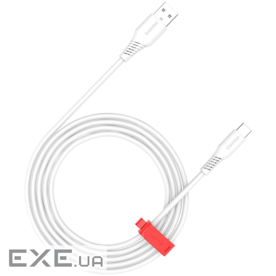 CANYON cable Onwire 18TP USB-A to USB-C 2m,18W TPE 2m White (CNS-AC18SC20W)