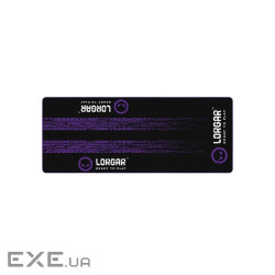 LORGAR RX1FM, Sim Racing Floor Mat Advanced, Stitched edge, 1,700X700X3 mm, Black/purple (LRG-RX1FM)