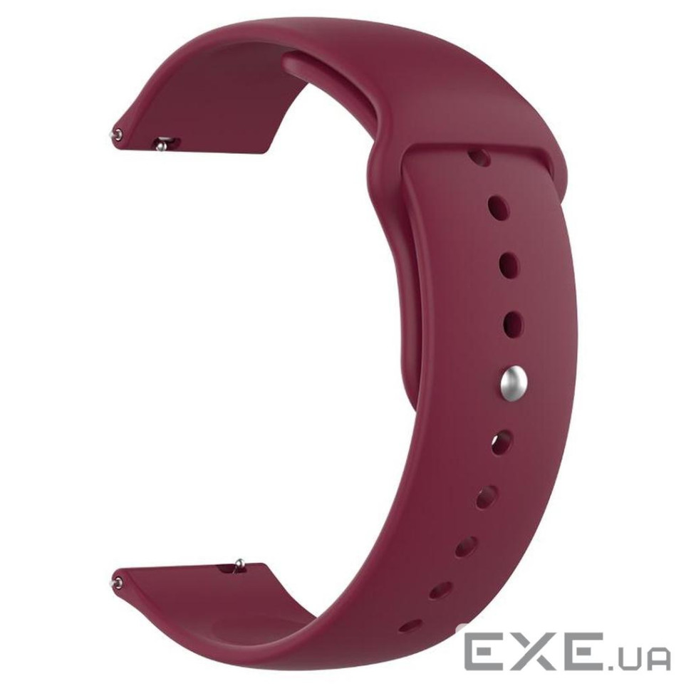 Ремінець до смарт-годинника Armorstandart Silicone Watch Strap 22mm Marsala (ARM80665)