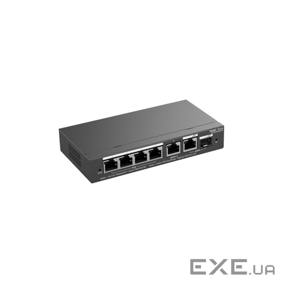 4-портовий гігабітний PoE з хмарним керуванням Ruijie RG-ES206GS-P