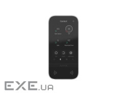 Клавіатура з сенсорним дисплеєм Ajax KeyPad TouchScreen, jeweller, бездротовий, білий (000034514) (000034514)