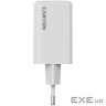Зарядний пристрій Canyon CU65ACC GaN 65W 2xPD 1xQC EU White (CNS-CUW65ACC)