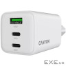 Зарядний пристрій Canyon CU65ACC GaN 65W 2xPD 1xQC EU White (CNS-CUW65ACC)