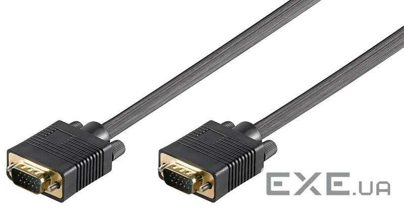 Кабель монітора-сигнальний Goobay VGA HD15 M/M 0.8m (75.09.3005-35)