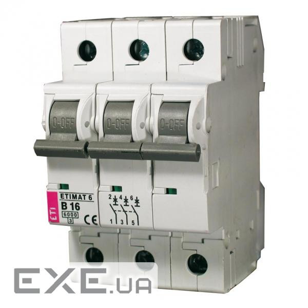 Автоматичний вимикач ETI, ETIMAT 10 3p C 50А (6 kA) (2135721)