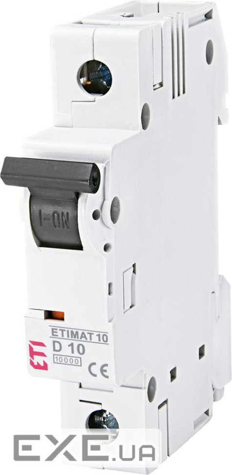 Автоматичний вимикач ETI ETIMAT 10 1p D 10А (10 kA) (2151714)