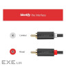 Кабель мультимедійний 2xRCA M to 2xRCA M 1.0m AV104 black Ugreen (30747)