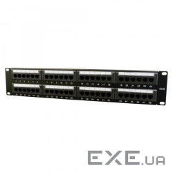 Патч-панель 19" 48xRJ-45 UTP cat.5е, 2U, тип 110 Cablexpert (NPP-C548CM-001)