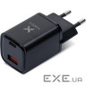 Зарядний пристрій Vinga USB-C PD30W + USB-A QC30W Display 33W Max (VCR30ACDB)