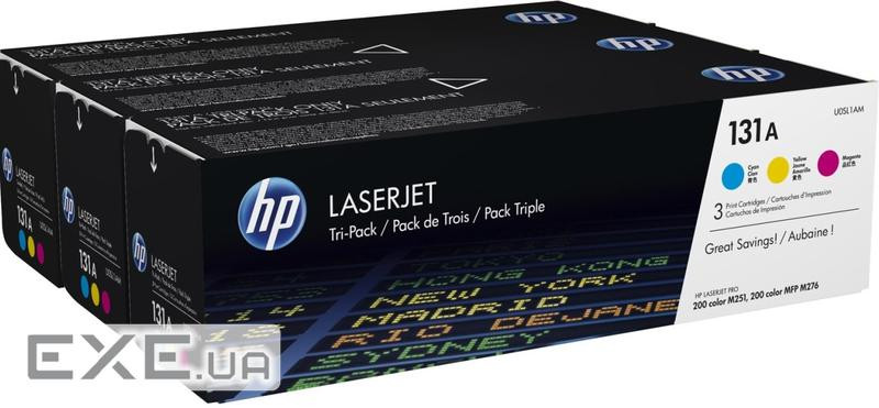 Картридж HP CLJ 131A Tri-Pack (CF211A, CF212A, CF213A) (U0SL1AM)
