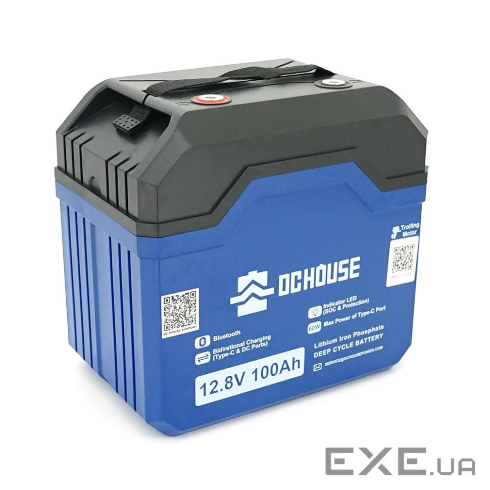 Аккумуляторная батарея DC HOUSE LiFePO4 12,8V 100Ah,(50 / 100A), 0&deg;C до 55& (DC HOUSE-12100)