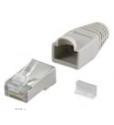 Конектор мережевий FreeEnd-RJ45 STP5e,конектор+ковпачок AWG24-26 Round,сірий (75.06.8746-100) (75.06.8746-100)