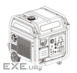 Генератор інверторний БЕНЗИНОВИЙ Matari M9000I (8 kW), однофазний, 220V, 50Hz, об&apos,єм бака 23л, ,