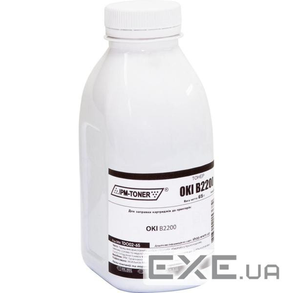 Тонер OKI B2200, 65г Black IPM (TDO02-65)