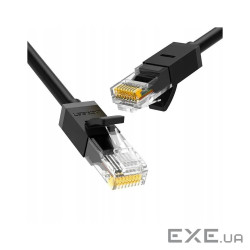 Патч-корд 3м, U/UTP Cat 6 CCA Lan Cable NW102 Black Ugreen (20161)