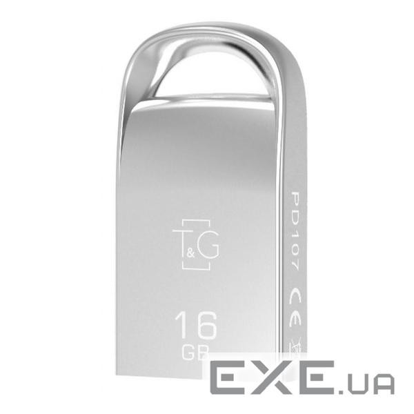 Флеш-накопичувач USB 16GB T&G 107 Metal Series Silver (TG107-16G)