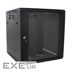 Шафа настінна Merlion 12U 19" 600*600*634 (Ш*Г*В)мм, black (Ml3-6612 / 23530)