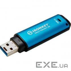 USB flash drive Kingston 128GB IronKey Vault Privacy 50 Blue USB 3.2 (IKVP50/128GB)
