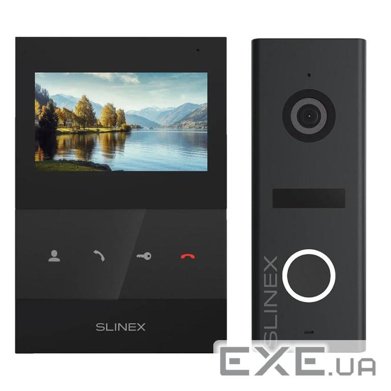 Комплект відеодомофона Slinex SQ-04 Black + ML-17HR Graphite