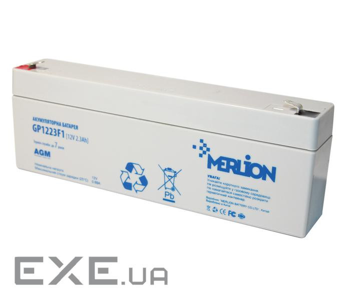 Акумуляторна батарея MERLION GP1223F1 (12В, 2.3Ач)