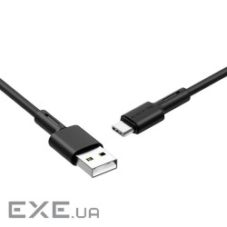Кабель BOROFONE BX31 Soft silicone Type-C devices 1m Black (BX31CB)