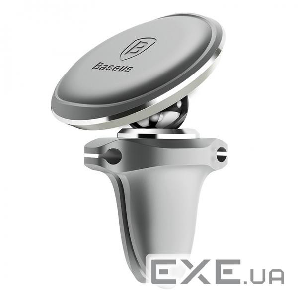 Тримач для мобільного Baseus Magnetic Air Vent Car Mount Holder Silver (SUGX-A0S)