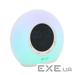 Колонка Kisonli Q6B Bluetooth 5.0, 1х 5W, 3600mAh, USB / TF / FM / BT / LED / Clock / RGB Light, DC: