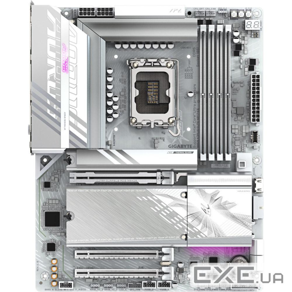 Материнська плата Gigabyte AORUS B860 Elite WiFi7 Ice (B860 AORUS ELITE WIFI7 ICE)