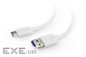 Дата кабель USB 3.0 AM to USB-C 1.8m Cablexpert (CCP-USB3-AMCM-6-W)