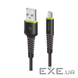 Дата кабель USB 2.0 AM to Micro 5P 2.0m CBFLEXM2 black Intaleo (1283126521430)