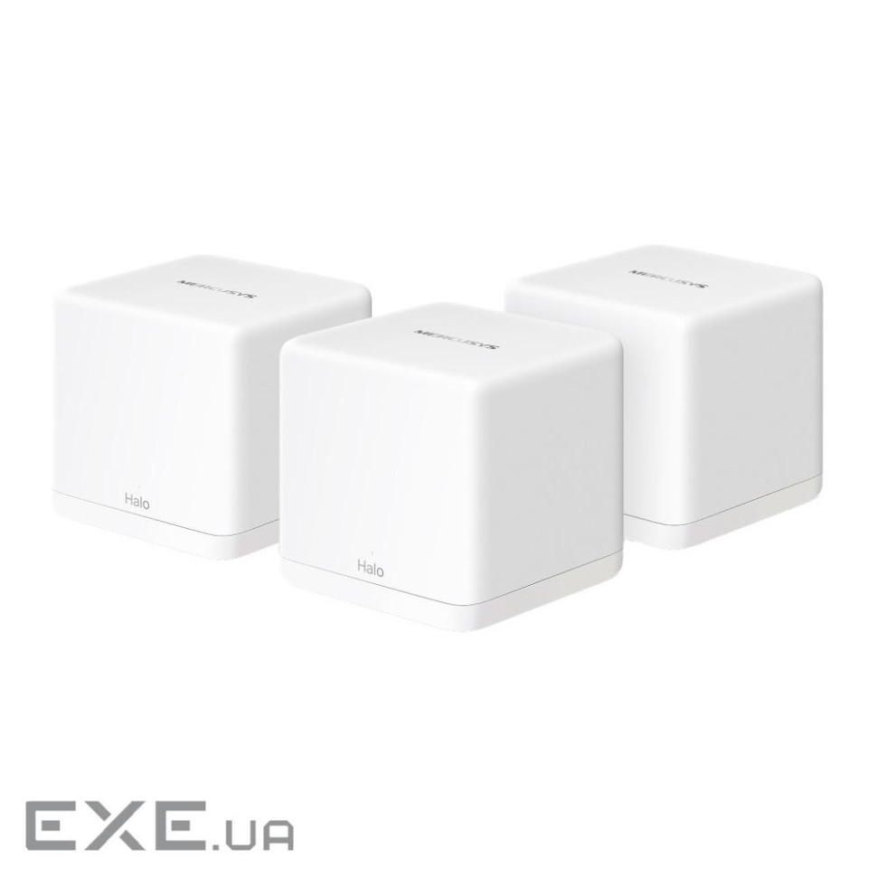 Домашня Mesh Wi-Fi система Mercusys(3шт у комплект і) MERCUSYS Halo H60X(3-pack) ) MERCUSYS Halo H60X(3-pack)