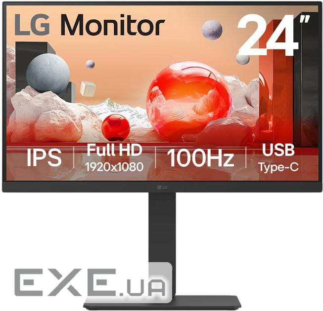 Монітор LG LCD 24BA650-B 24" black (24BA650-B.AEU)