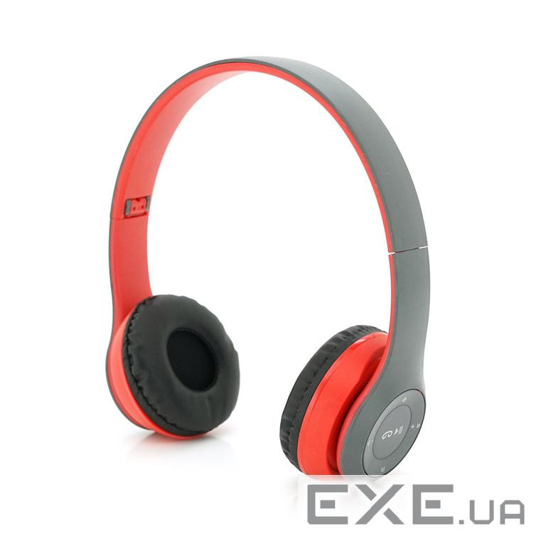Бездротові навушники Bluetooth P47 Led, Red / Silver (P47 / RS)