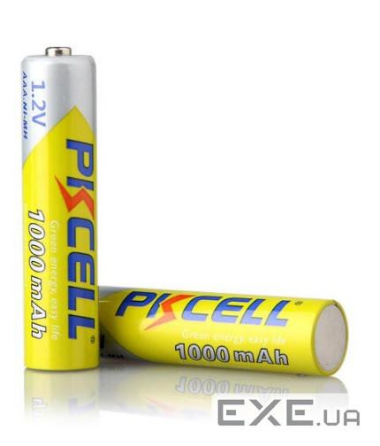 Акумулятор PKCELL 1.2V AAA 1000mAh NiMH Rechargeable Battery,2 штуки у блістері ціна за бли (9336)