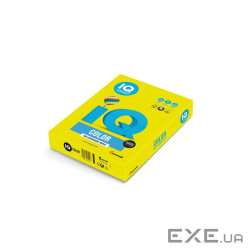Папір Mondi IQ color А4 neon, 80g 500sheets, Yellow (NEOGB/A4/80/IQ)
