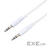 Кабель мультимедійний 3.5mm M to 3.5mm M 1.0m white XQISIT (4029948026954)