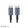 Дата кабель USB-C to USB-C 2.0m PD60W black Choetech (6932112105035)